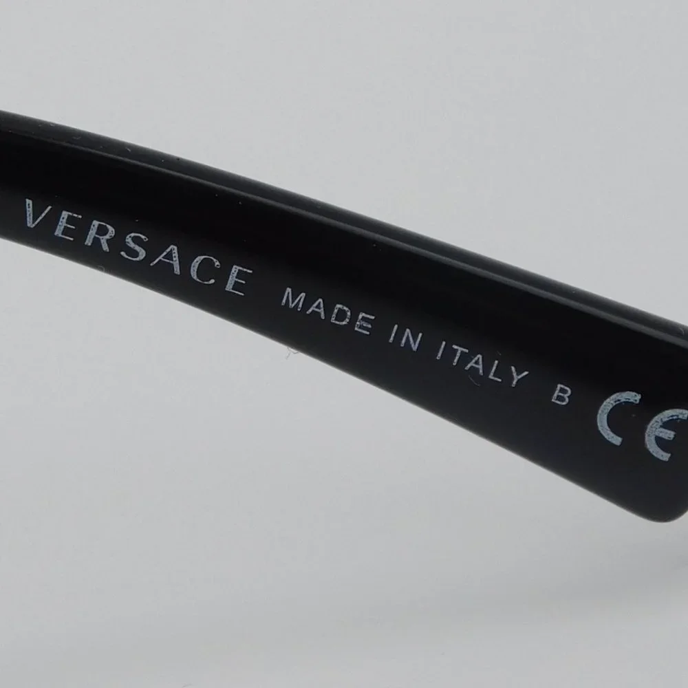 NEW VERSACE VE3282 GB1 BLACK CAT EYE WOMEN AUTHENTIC EYEGLASSES 53-19-140 - Picture 10 of 11
